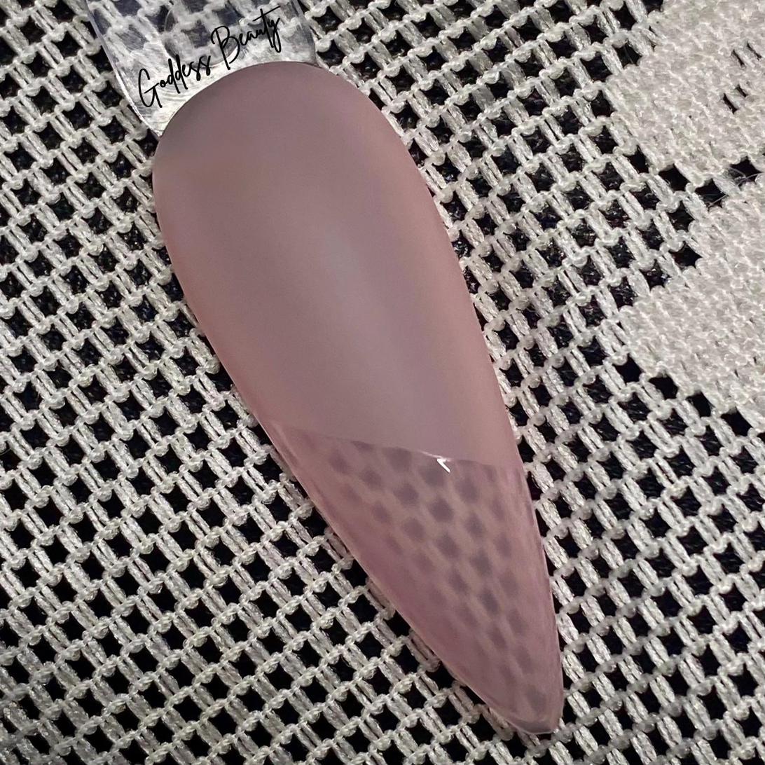 Pose mauve à effet quadrillé